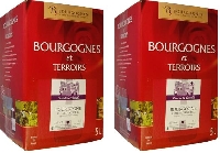 2 fontaines à vin de 5 litres de Bourgogne rouge 2017Frais de port offertVoir le tonneau spécial fontaine à vin 